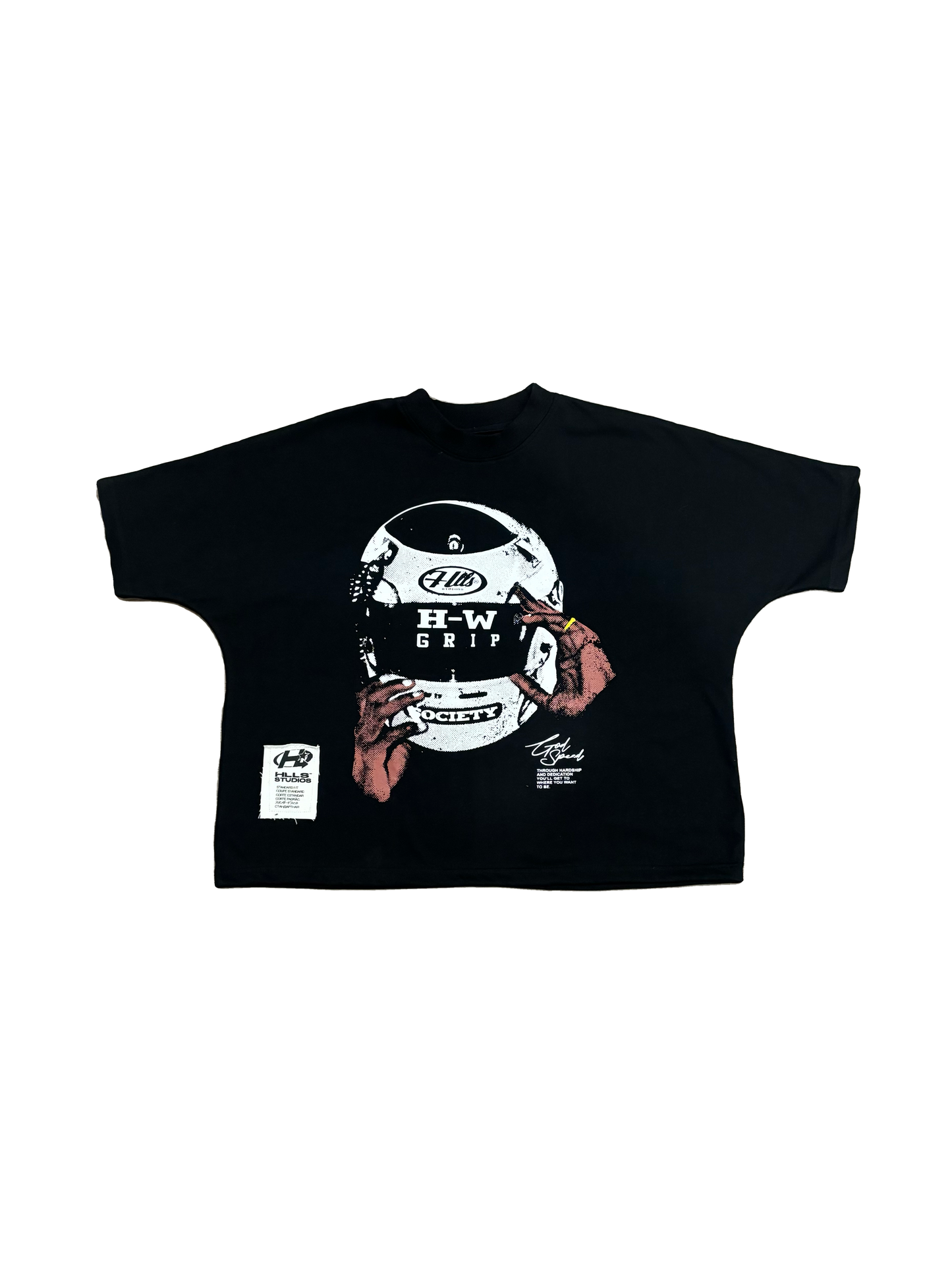 HLLS Black Helmet Tee
